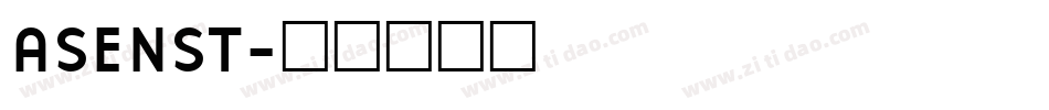 ASENST字体转换