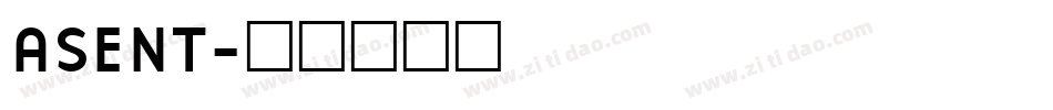 ASENT字体转换