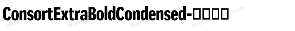 ConsortExtraBoldCondensed字体转换