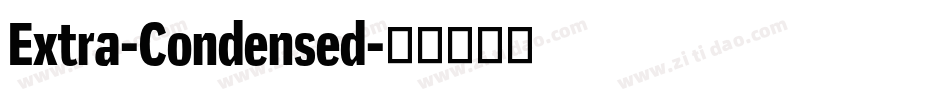 Extra-Condensed字体转换