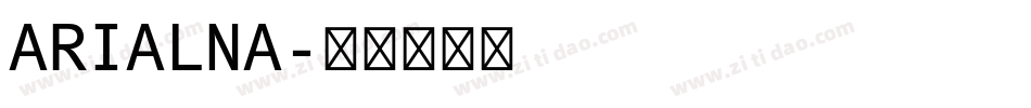 ARIALNA字体转换