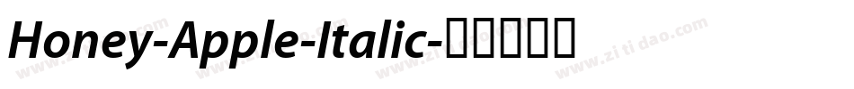 Honey-Apple-Italic字体转换