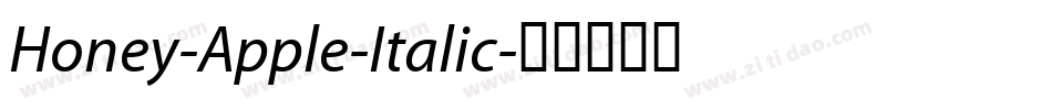Honey-Apple-Italic字体转换