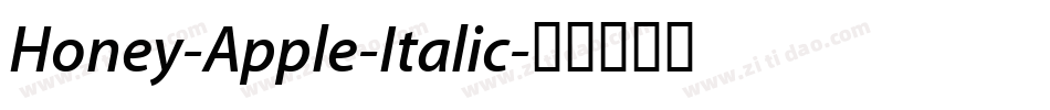 Honey-Apple-Italic字体转换