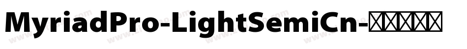 MyriadPro-LightSemiCn字体转换