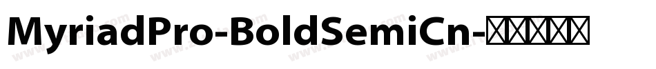 MyriadPro-BoldSemiCn字体转换