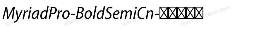 MyriadPro-BoldSemiCn字体转换