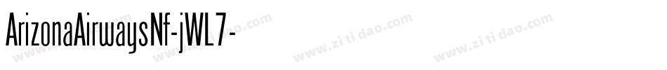 ArizonaAirwaysNf-jWL7字体转换