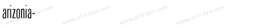 arizonia字体转换