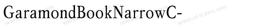 GaramondBookNarrowC字体转换