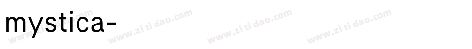 mystica字体转换