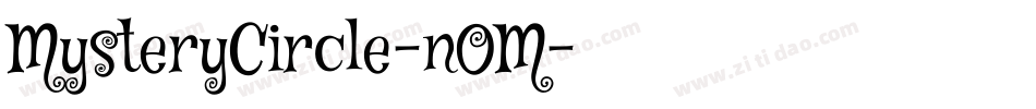 MysteryCircle-nOM字体转换