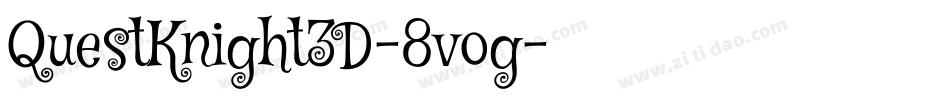 QuestKnight3D-8vog字体转换