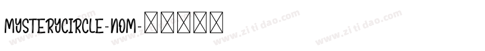 MysteryCircle-nOM字体转换