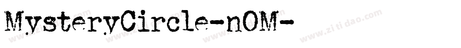 MysteryCircle-nOM字体转换