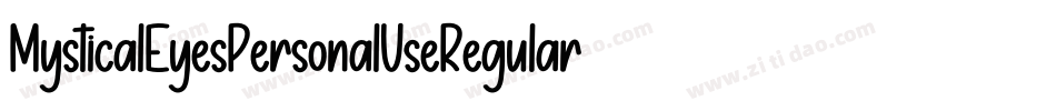 MysticalEyesPersonalUseRegular-YjLq字体转换