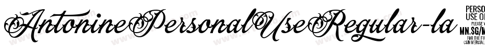 AntoninePersonalUseRegular-la9X字体转换 AntoninePersonalUseRegular-la9X字体转换