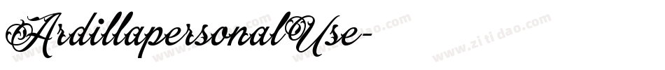 ArdillapersonalUse字体转换