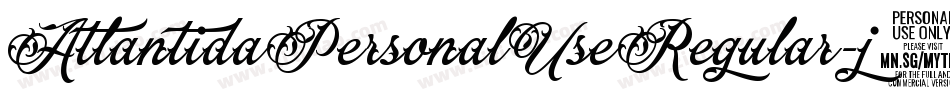 AtlantidaPersonalUseRegular-j84v字体转换