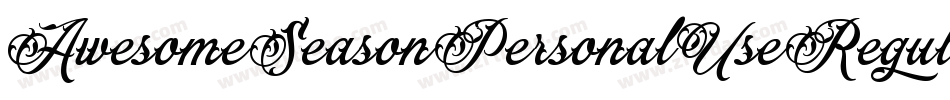 AwesomeSeasonPersonalUseRegular-ajYx字体转换