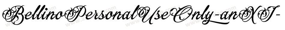BellinoPersonalUseOnly-anXJ字体转换 BellinoPersonalUseOnly-anXJ字体转换