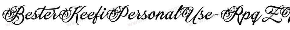 BesterKeefiPersonalUse-RpqZW字体转换