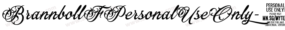 BrannbollFPersonalUseOnly-8wvz字体转换