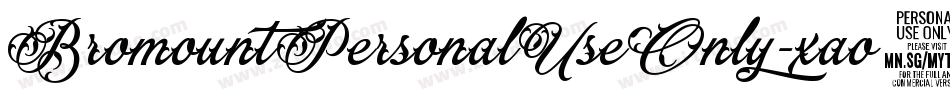 BromountPersonalUseOnly-xao8字体转换