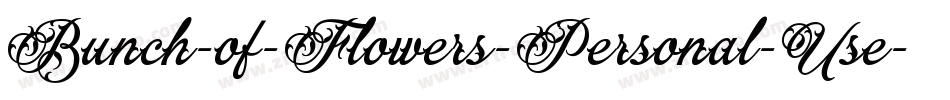 Bunch-of-Flowers-Personal-Use字体转换