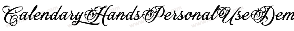 CalendaryHandsPersonalUseDemo-8zaZ字体转换