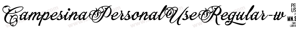 CampesinaPersonalUseRegular-w13Pw字体转换 CampesinaPersonalUseRegular-w13Pw字体转换