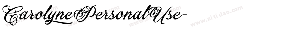 CarolynePersonalUse字体转换
