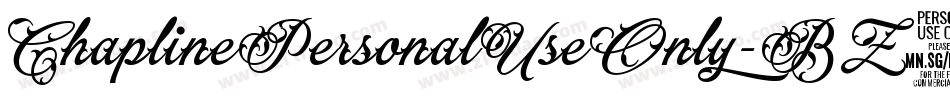ChaplinePersonalUseOnly-BZ2G字体转换