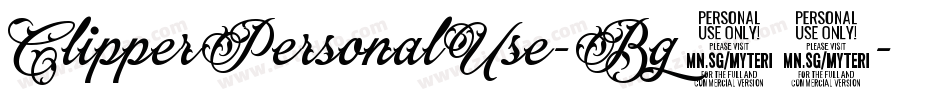 ClipperPersonalUse-Bg13字体转换