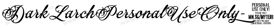 DarkLarchPersonalUseOnly-41JW字体转换