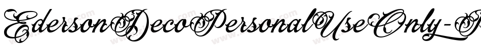 EdersonDecoPersonalUseOnly-PY2B字体转换