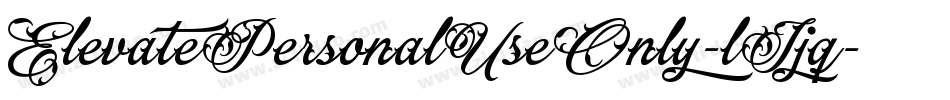 ElevatePersonalUseOnly-lJjq字体转换