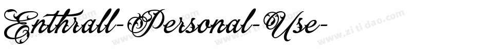 Enthrall-Personal-Use字体转换