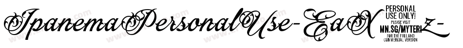 IpanemaPersonalUse-EaX8z字体转换