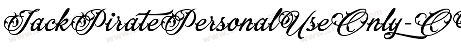 JackPiratePersonalUseOnly-OVGJP字体转换