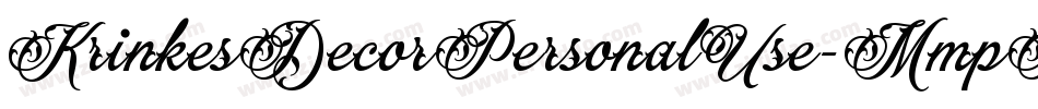 KrinkesDecorPersonalUse-MmpP字体转换 KrinkesDecorPersonalUse-MmpP字体转换