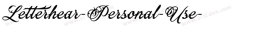 Letterhear-Personal-Use字体转换