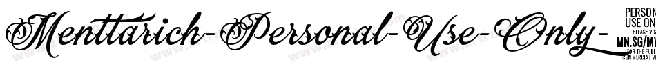 Menttarich-Personal-Use-Only-2字体转换