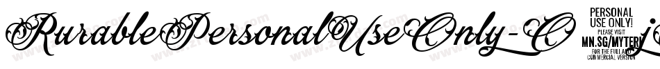 RurablePersonalUseOnly-O9jA字体转换