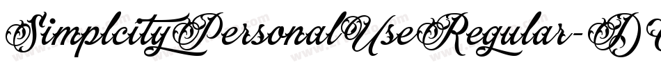 SimplcityPersonalUseRegular-DO0ER字体转换 SimplcityPersonalUseRegular-DO0ER字体转换