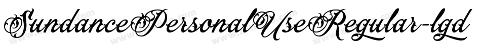 SundancePersonalUseRegular-lgdnX字体转换