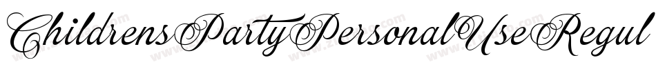 ChildrensPartyPersonalUseRegular-OjEp字体转换