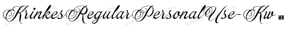 KrinkesRegularPersonalUse-Kw0X字体转换