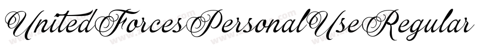 UnitedForcesPersonalUseRegular-EaJmz字体转换