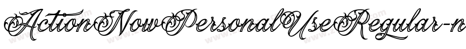 ActionNowPersonalUseRegular-nRvGV字体转换